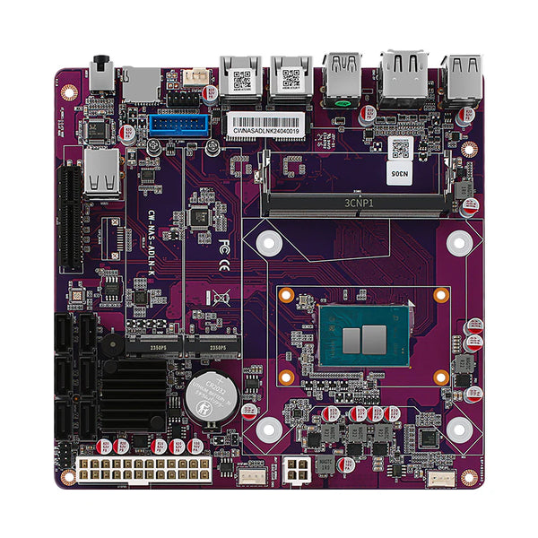 12th Gen i3-N305 N100 2 Intel i226-V 2.5G NAS Motherboard 6 SATA3.0 6-Bay Soft Rout 1 DDR5 4800MHz Firewall ITX Mainboard